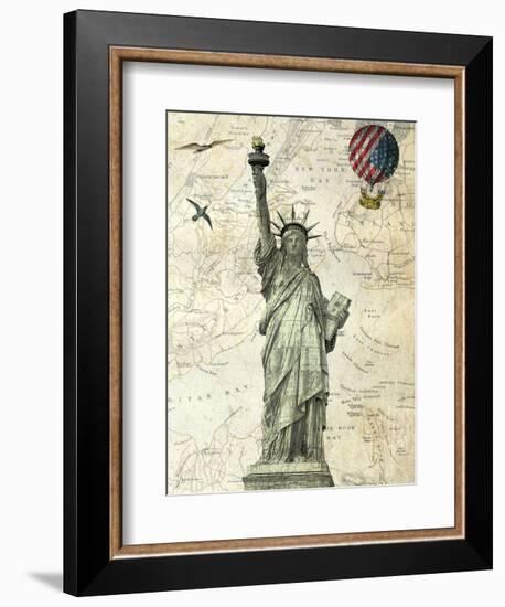 Liberty Balloon-Marion Mcconaghie-Framed Art Print