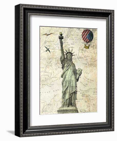 Liberty Balloon-Marion Mcconaghie-Framed Art Print