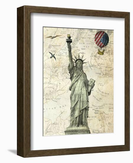 Liberty Balloon-Marion Mcconaghie-Framed Art Print