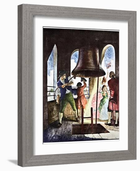 Liberty Bell, 1776-Newell Convers Wyeth-Framed Giclee Print