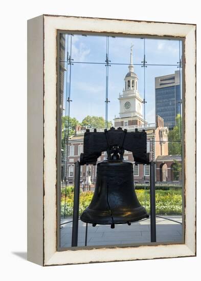 Liberty Bell, Independence National Historical Park, Pennsylvania, USA-Jim Engelbrecht-Framed Premier Image Canvas