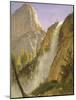Liberty Cap, Yosemite Valley, 1873 (Oil on Paper Laid down on Board)-Albert Bierstadt-Mounted Giclee Print