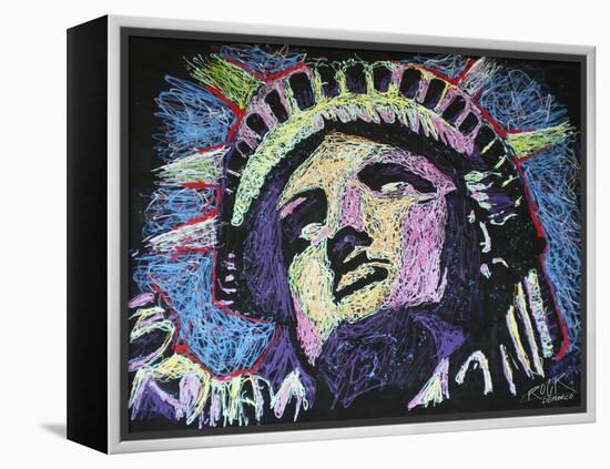 Liberty Drip 002-Rock Demarco-Framed Premier Image Canvas