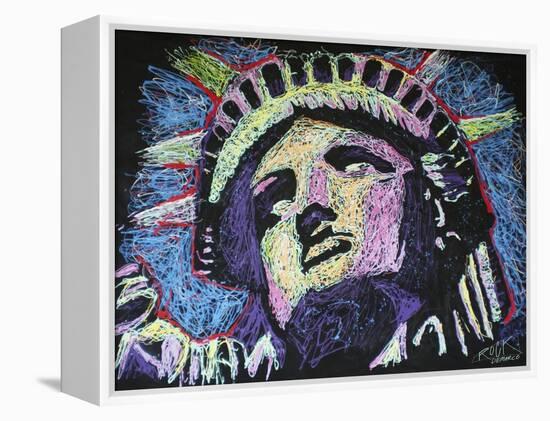 Liberty Drip 002-Rock Demarco-Framed Premier Image Canvas