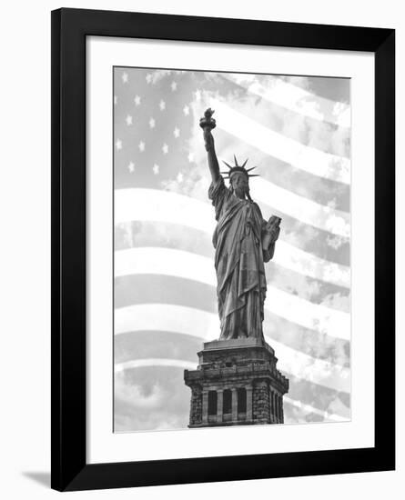 Liberty Flag-Richard Roffman-Framed Art Print