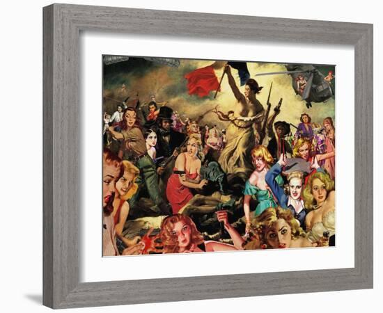 Liberty Leading-Barry Kite-Framed Art Print