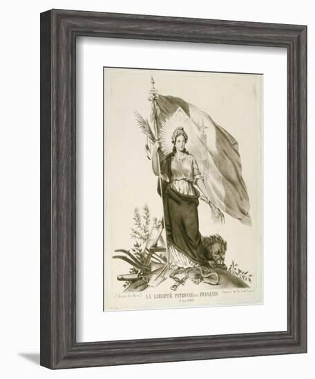 Liberty, Patron of the French, 1870-null-Framed Giclee Print