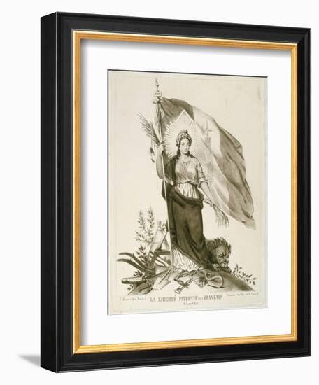 Liberty, Patron of the French, 1870-null-Framed Giclee Print