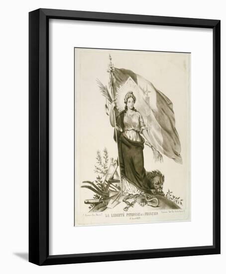 Liberty, Patron of the French, 1870-null-Framed Giclee Print