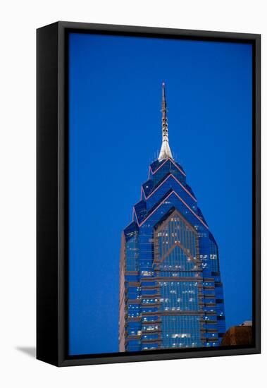 Liberty Place skyscrapper at dusk, Philadelphia, PA., USA-null-Framed Premier Image Canvas