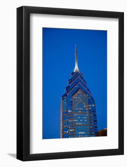 Liberty Place skyscrapper at dusk, Philadelphia, PA., USA-null-Framed Photographic Print