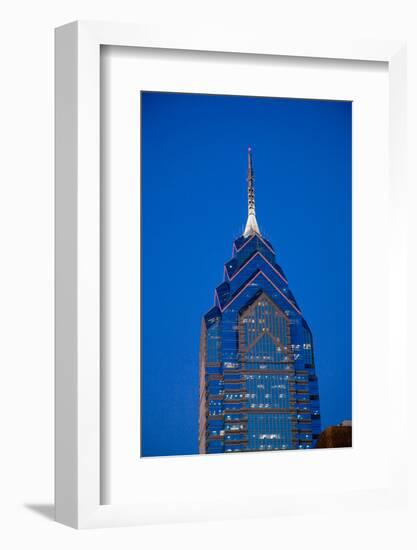 Liberty Place skyscrapper at dusk, Philadelphia, PA., USA-null-Framed Photographic Print