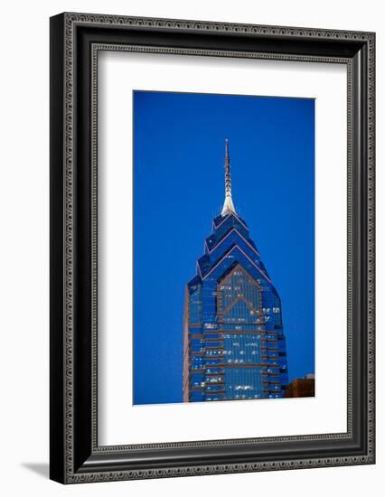 Liberty Place skyscrapper at dusk, Philadelphia, PA., USA-null-Framed Photographic Print