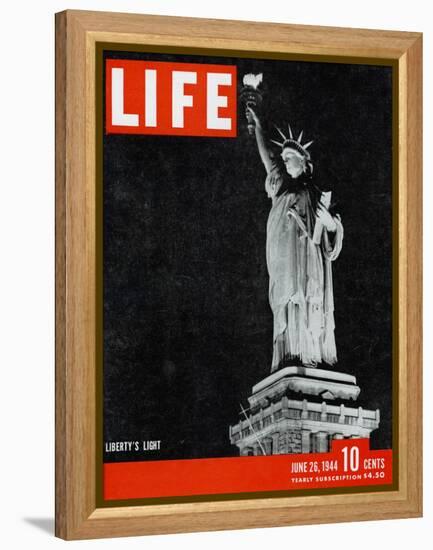 Liberty's Light, June 26, 1944-Dmitri Kessel-Framed Premier Image Canvas