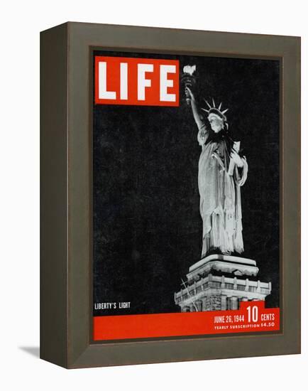 Liberty's Light, June 26, 1944-Dmitri Kessel-Framed Premier Image Canvas