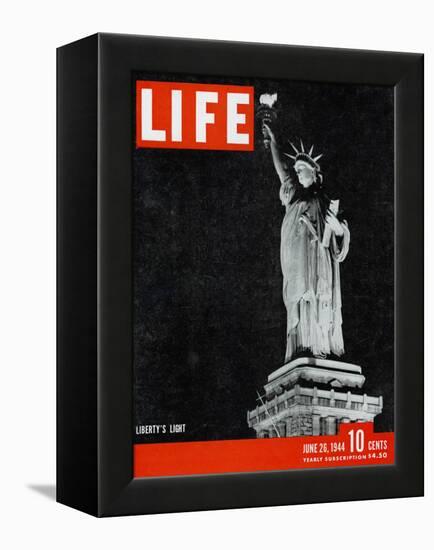 Liberty's Light, June 26, 1944-Dmitri Kessel-Framed Premier Image Canvas