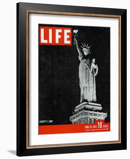 Liberty's Light, June 26, 1944-Dmitri Kessel-Framed Photographic Print