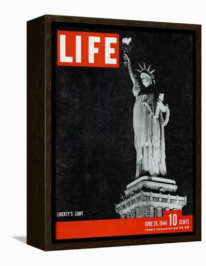 Liberty's Light, June 26, 1944-Dmitri Kessel-Framed Premier Image Canvas