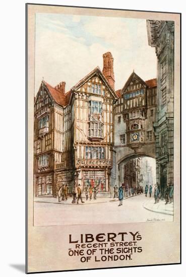 Liberty's, Regent Street-null-Mounted Giclee Print