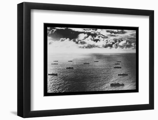 Liberty Ships in Convoy-null-Framed Photo