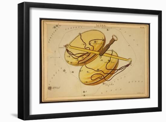 Libra Constellation, Zodiac Sign, 1825-Science Source-Framed Giclee Print