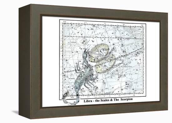 Libra - the Scales and the Scorpion-Alexander Jamieson-Framed Stretched Canvas