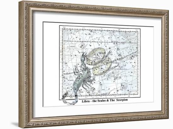 Libra - the Scales and the Scorpion-Alexander Jamieson-Framed Art Print