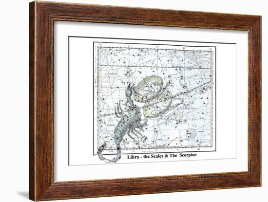 Libra - the Scales and the Scorpion-Alexander Jamieson-Framed Art Print