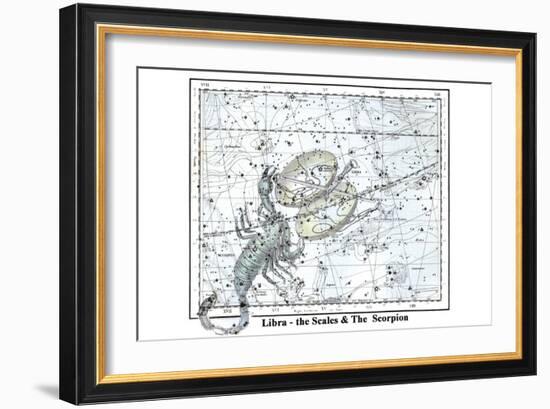 Libra - the Scales and the Scorpion-Alexander Jamieson-Framed Art Print