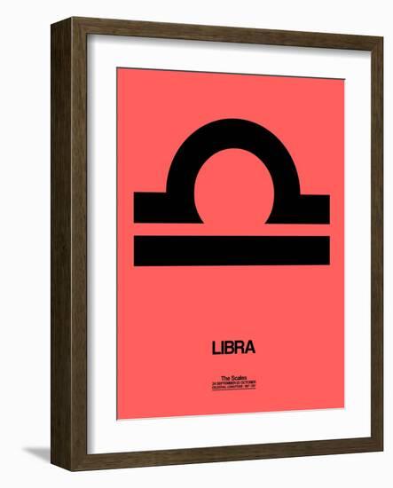 Libra Zodiac Sign Black-NaxArt-Framed Art Print