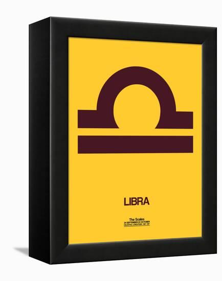 Libra Zodiac Sign Brown-NaxArt-Framed Stretched Canvas