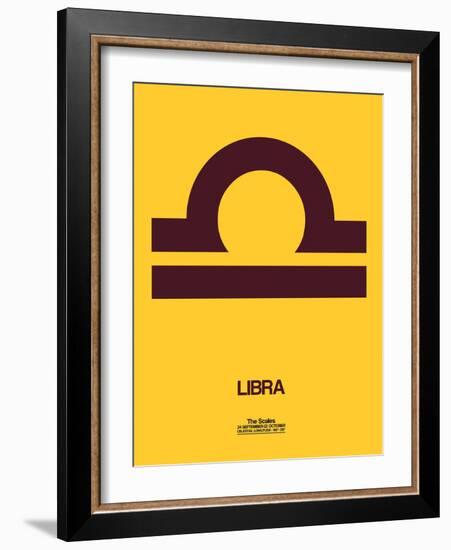 Libra Zodiac Sign Brown-NaxArt-Framed Art Print