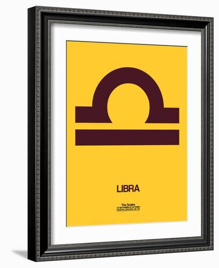 Libra Zodiac Sign Brown-NaxArt-Framed Art Print