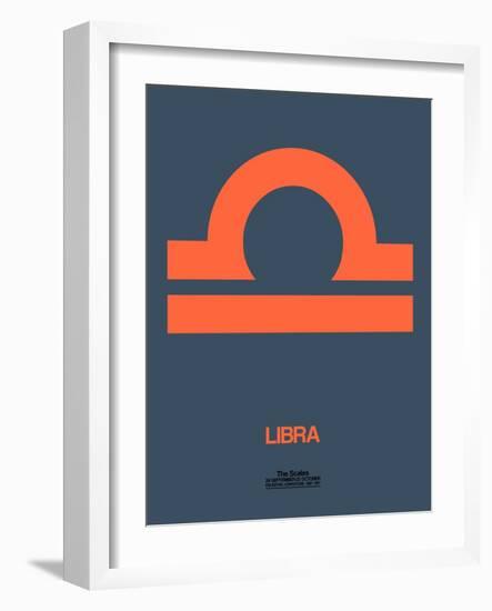 Libra Zodiac Sign Orange-NaxArt-Framed Art Print