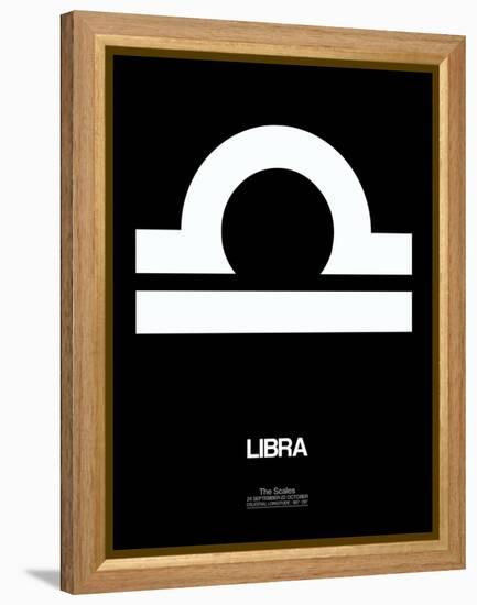 Libra Zodiac Sign White-NaxArt-Framed Stretched Canvas