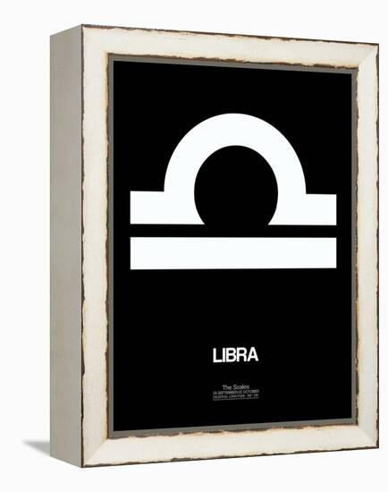 Libra Zodiac Sign White-NaxArt-Framed Stretched Canvas