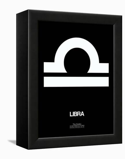 Libra Zodiac Sign White-NaxArt-Framed Stretched Canvas