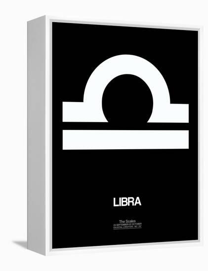 Libra Zodiac Sign White-NaxArt-Framed Stretched Canvas