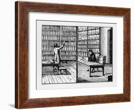 Librarian, Kaufmann, Rad. Um 1815-null-Framed Giclee Print