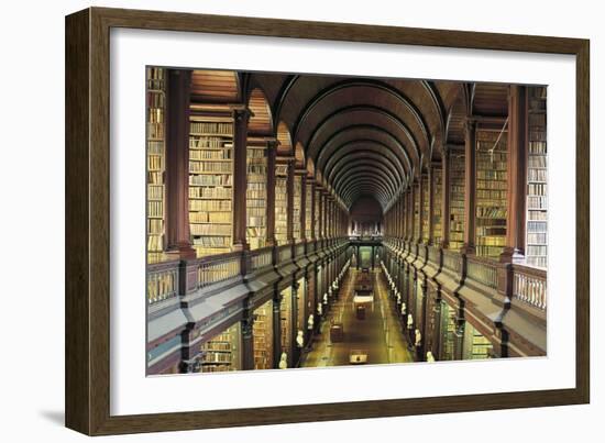 Library (18th Century) of Trinity College, Dublin, Ireland-null-Framed Photographic Print