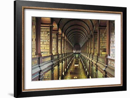 Library (18th Century) of Trinity College, Dublin, Ireland-null-Framed Photographic Print