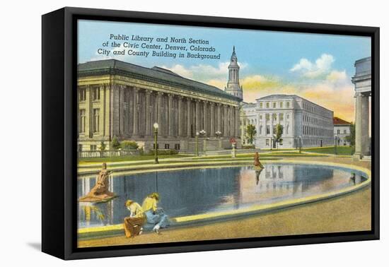 Library and Civic Center, Denver, Colorado-null-Framed Stretched Canvas