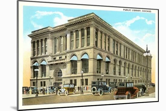 Library,Chicago, Illinois-null-Mounted Art Print