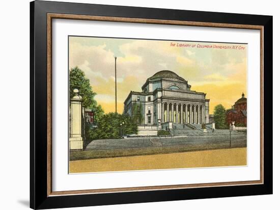 Library, Columbia University, New York City-null-Framed Art Print