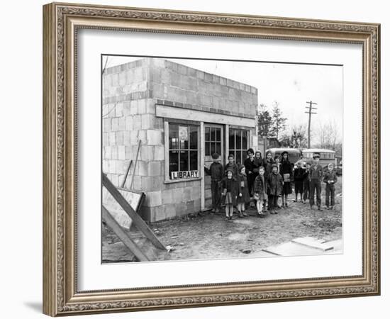 Library in Ohio, USA, 1930s-null-Framed Photographic Print