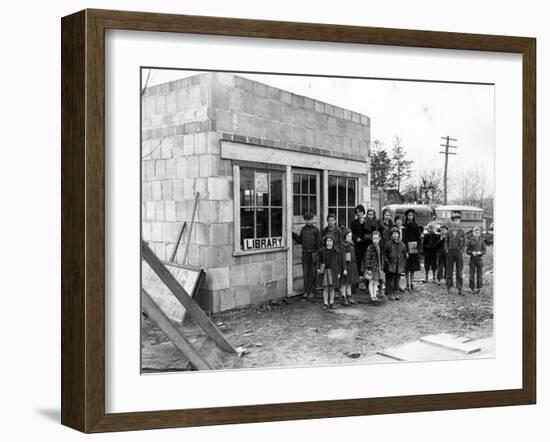 Library in Ohio, USA, 1930s-null-Framed Photographic Print