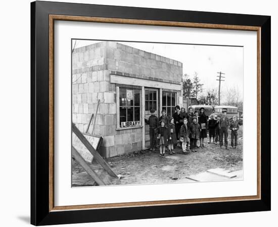 Library in Ohio, USA, 1930s-null-Framed Photographic Print