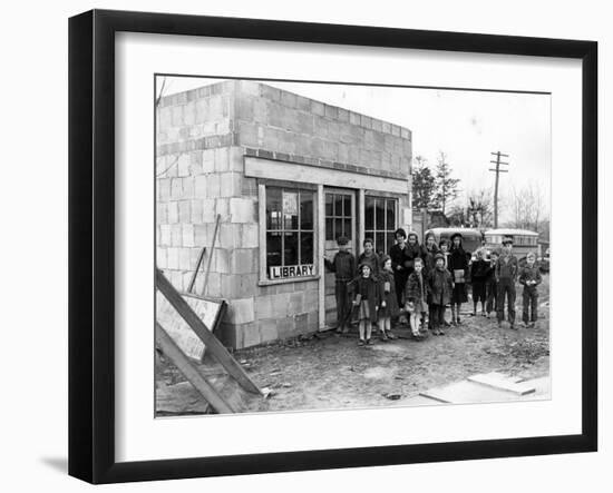 Library in Ohio, USA, 1930s-null-Framed Photographic Print