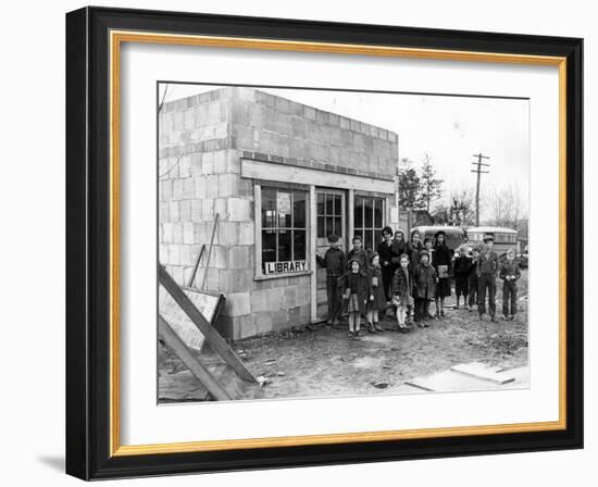 Library in Ohio, USA, 1930s-null-Framed Photographic Print