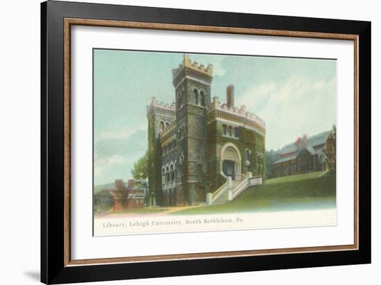 Library, Lehigh University, South Bethlehem Pa-null-Framed Art Print